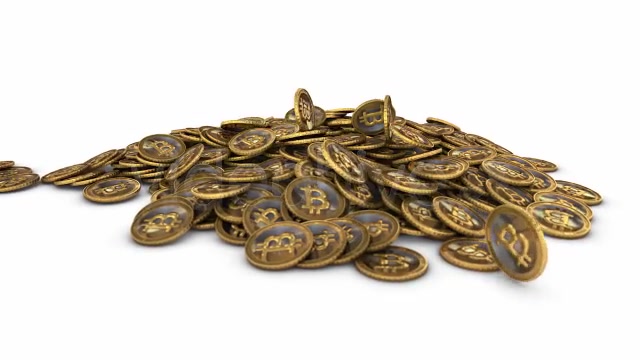 Pile of Golden Bitcoin Virtual Currency Videohive 8079853 Motion Graphics Image 5