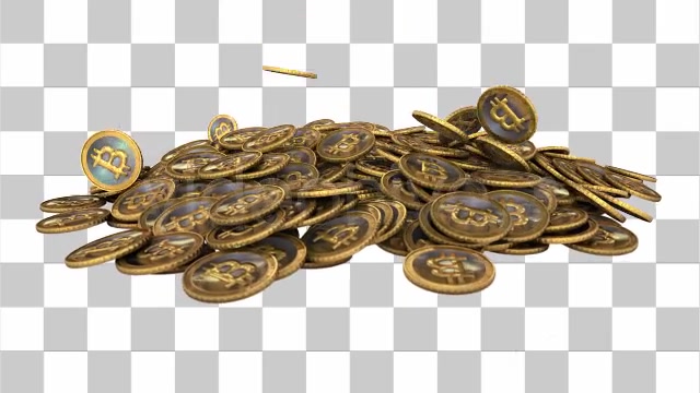 Pile of Golden Bitcoin Virtual Currency Videohive 8079853 Motion Graphics Image 9