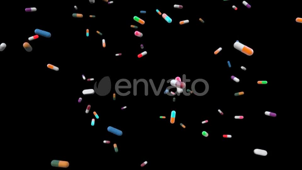 Pills Rain Videohive 22112605 Motion Graphics Image 1