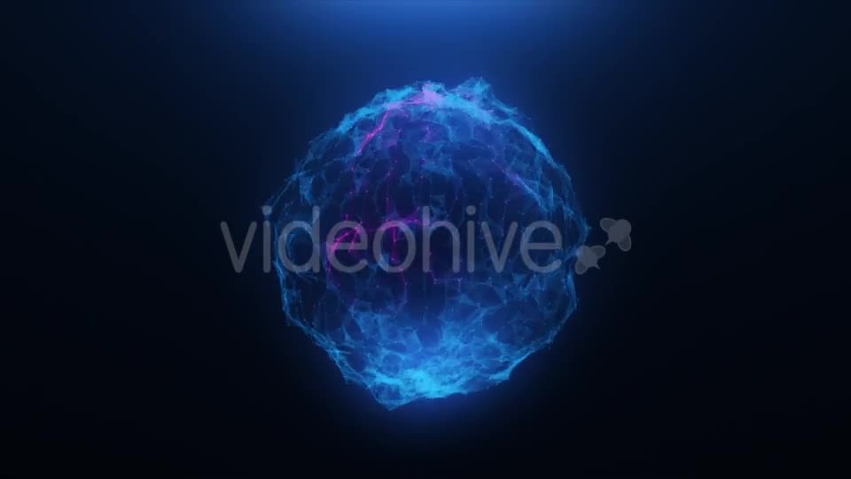 Pink blue Abstract Ball of Plexus Videohive 20255585 Motion Graphics Image 1