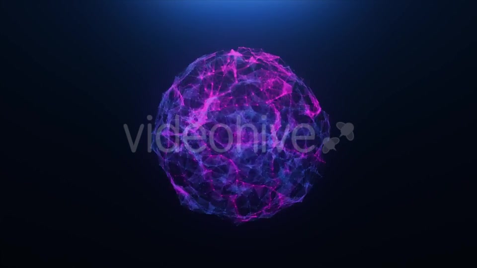 Pink blue Abstract Ball of Plexus Videohive 20255585 Motion Graphics Image 11