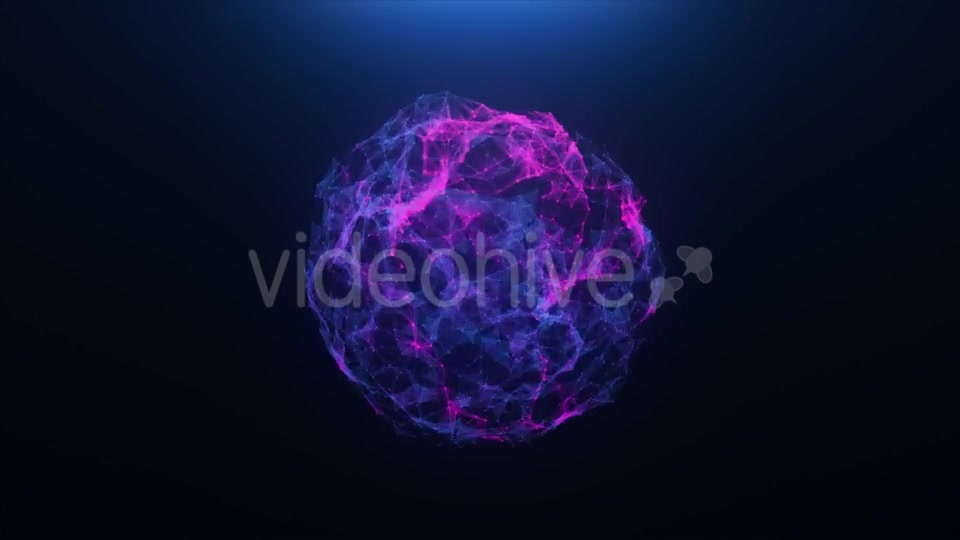Pink blue Abstract Ball of Plexus Videohive 20255585 Motion Graphics Image 12