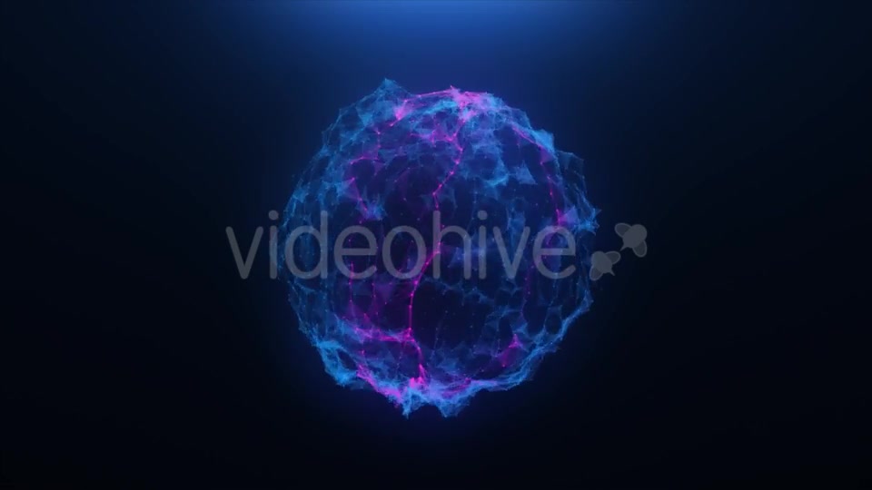 Pink blue Abstract Ball of Plexus Videohive 20255585 Motion Graphics Image 3