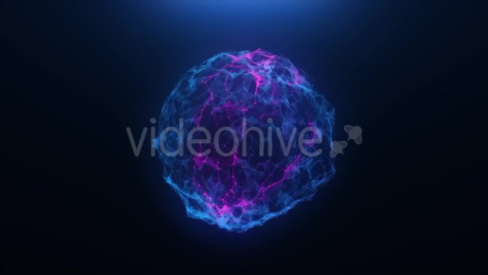 Pink blue Abstract Ball of Plexus Videohive 20255585 Motion Graphics Image 4