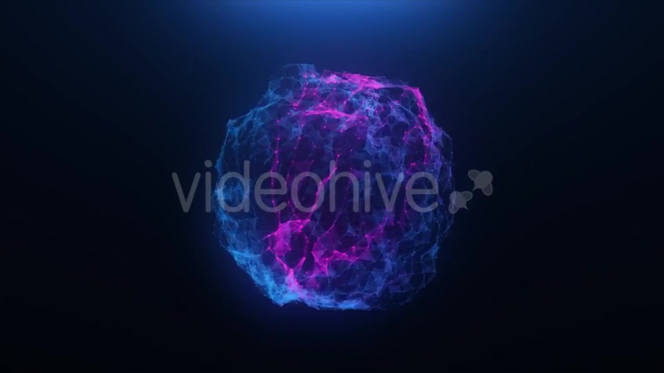 Pink blue Abstract Ball of Plexus Videohive 20255585 Motion Graphics Image 5