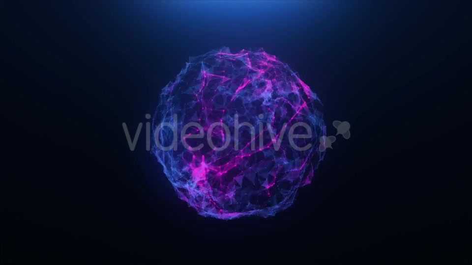 Pink blue Abstract Ball of Plexus Videohive 20255585 Motion Graphics Image 7