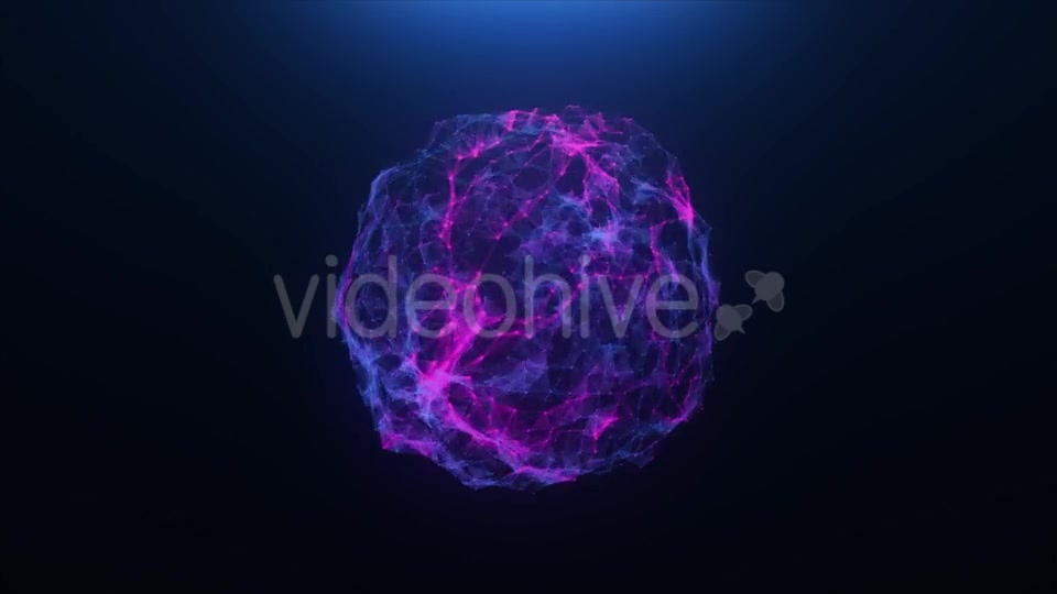 Pink blue Abstract Ball of Plexus Videohive 20255585 Motion Graphics Image 8