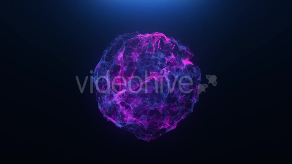 Pink blue Abstract Ball of Plexus Videohive 20255585 Motion Graphics Image 9