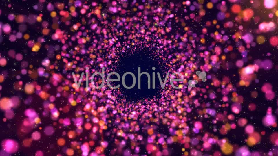 Pink Particles Tunnel Videohive 21206248 Motion Graphics Image 1