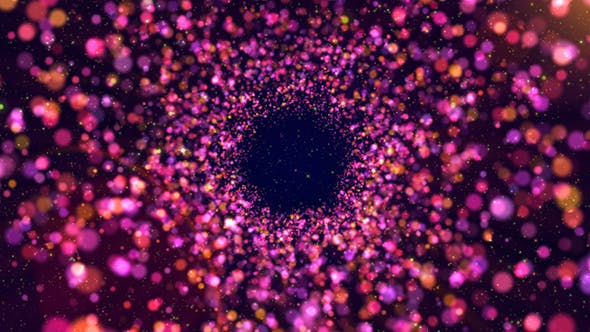 Pink Particles Tunnel - Videohive 21206248 Download