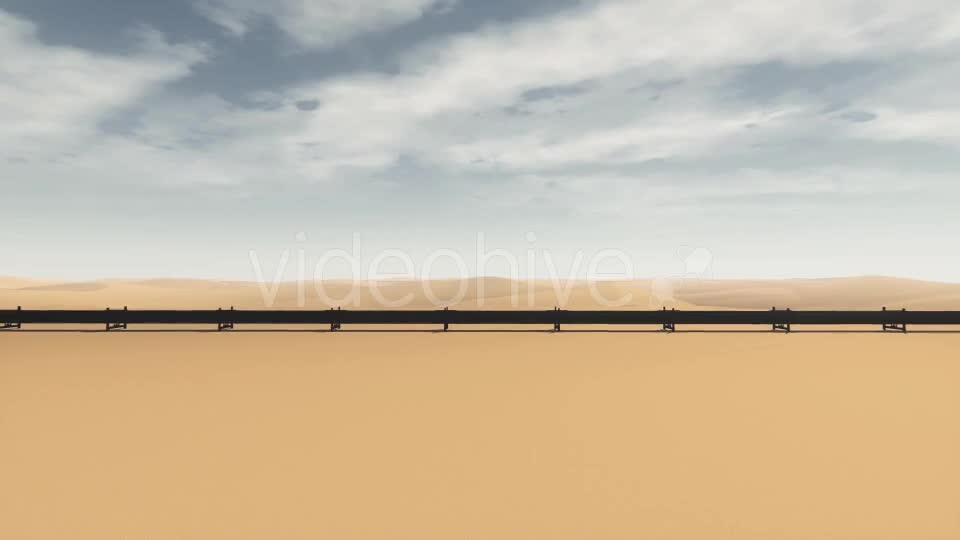 Pipeline Oil Transportation And Desert Aerial View Videohive 19825435 Motion Graphics Image 1