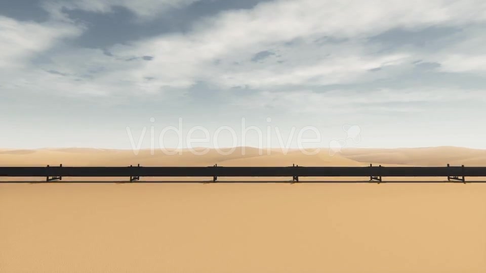 Pipeline Oil Transportation And Desert Aerial View Videohive 19825435 Motion Graphics Image 8