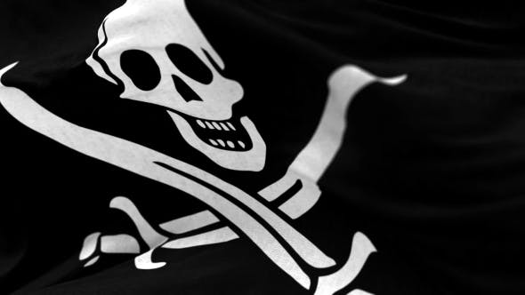 Pirate Flag in the Wind - Download Videohive 20592685