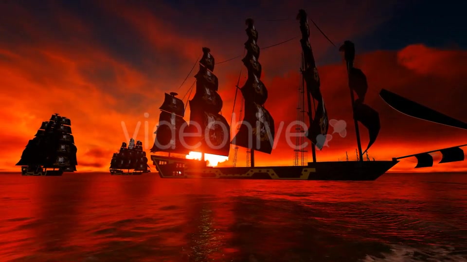Pirate ship Videohive 19595463 Motion Graphics Image 4