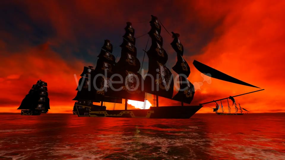 Pirate ship Videohive 19595463 Motion Graphics Image 8
