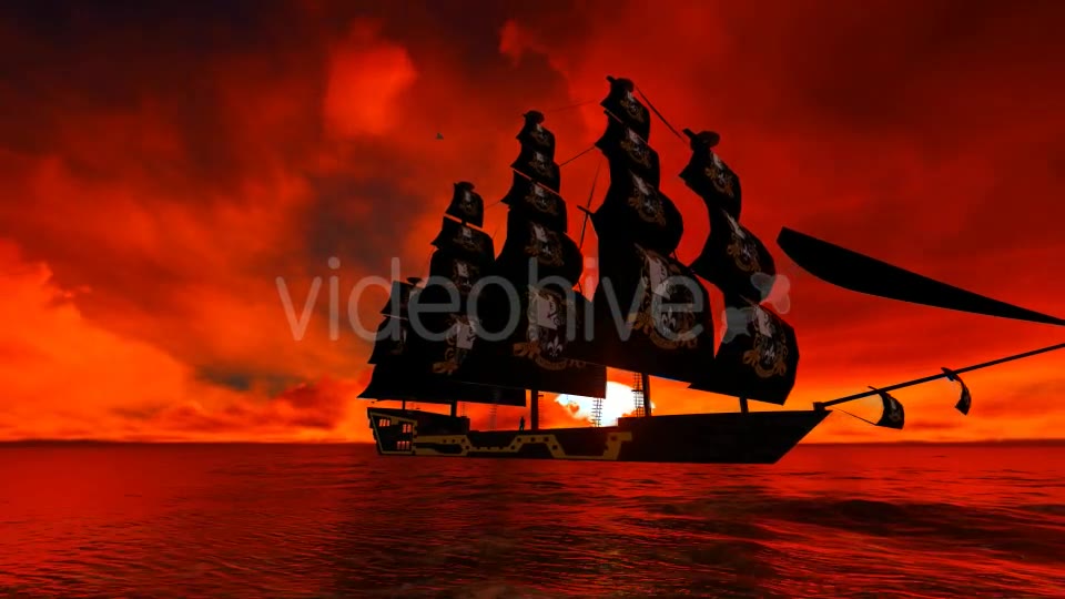 Pirate ships and sunsets Videohive 19595465 Motion Graphics Image 2