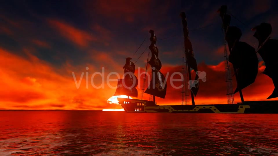 Pirate ships and sunsets Videohive 19595465 Motion Graphics Image 5