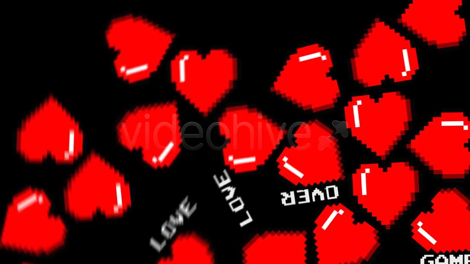 Pixel Heart Background Pack Of 6 Videohive 10010313 Motion Graphics Image 3