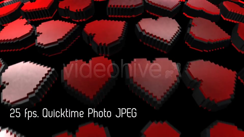 Pixel Heart Background Pack Of 6 Videohive 10010313 Motion Graphics Image 5