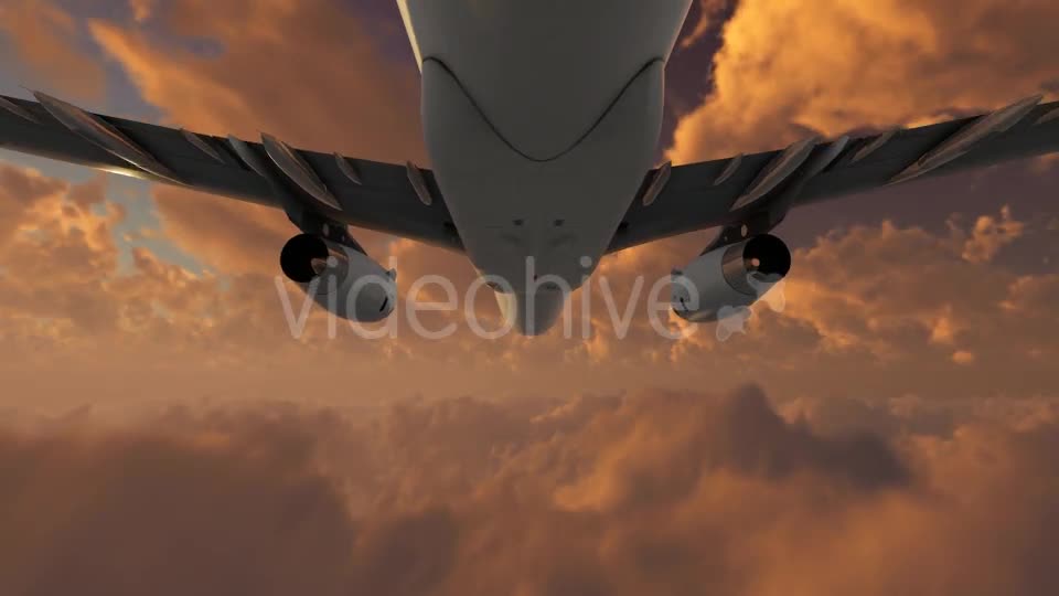 Plane Takes Off At Sunset Videohive 21408057 Motion Graphics Image 1