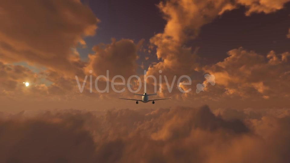 Plane Takes Off At Sunset Videohive 21408057 Motion Graphics Image 10