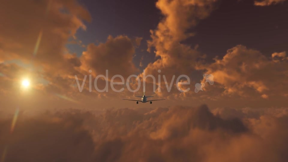 Plane Takes Off At Sunset Videohive 21408057 Motion Graphics Image 12