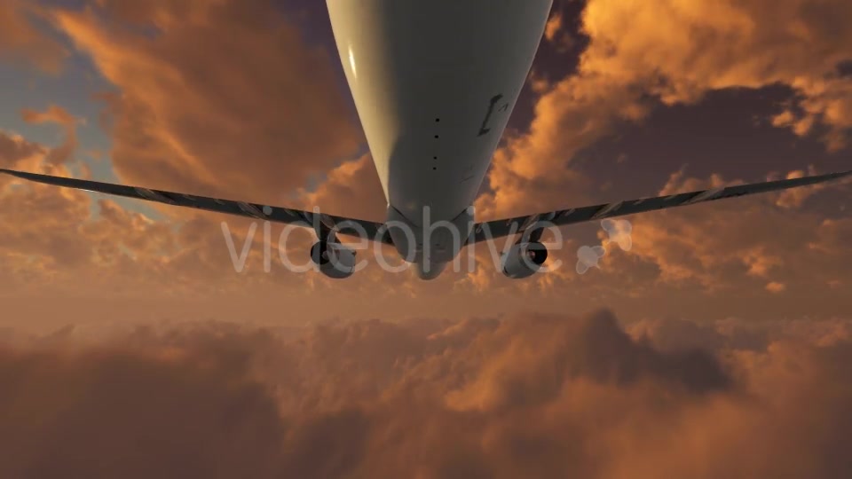 Plane Takes Off At Sunset Videohive 21408057 Motion Graphics Image 2
