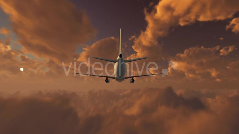 Plane Takes Off At Sunset Videohive 21408057 Motion Graphics Image 5