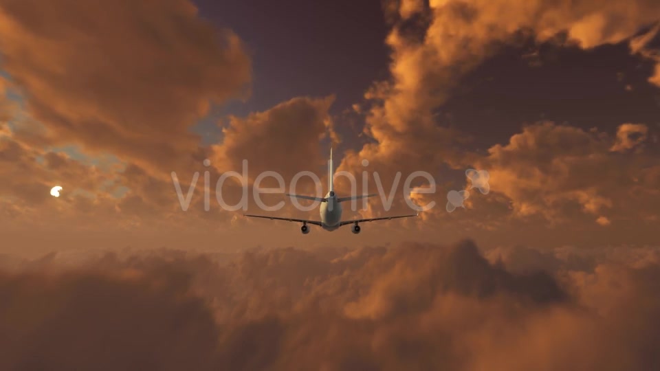 Plane Takes Off At Sunset Videohive 21408057 Motion Graphics Image 7
