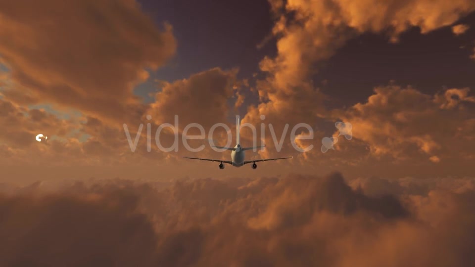 Plane Takes Off At Sunset Videohive 21408057 Motion Graphics Image 8