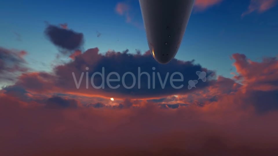 Plane Takes Off At Sunset Videohive 19445024 Motion Graphics Image 2