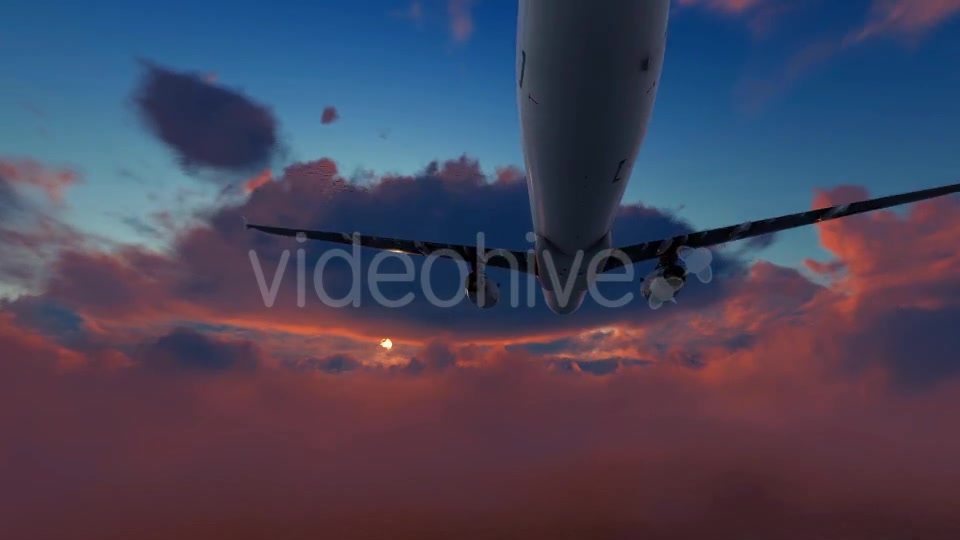 Plane Takes Off At Sunset Videohive 19445024 Motion Graphics Image 4