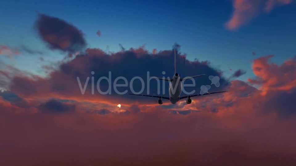 Plane Takes Off At Sunset Videohive 19445024 Motion Graphics Image 6