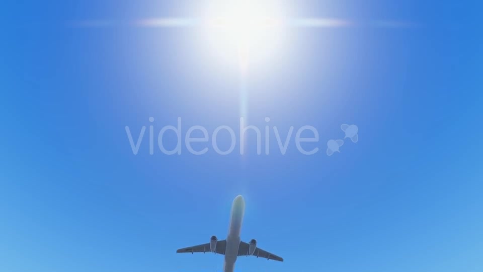 Plane Takes Off Under the Sun Videohive 19451915 Motion Graphics Image 3