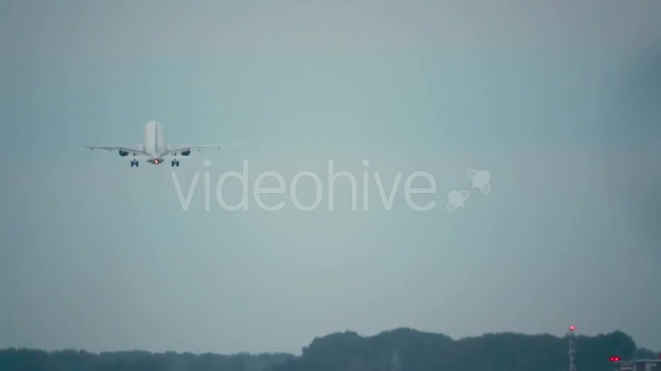 Plane Taking Off Runway  Videohive 12932518 Stock Footage Image 11