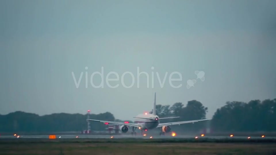Plane Taking Off Runway  Videohive 12932518 Stock Footage Image 2