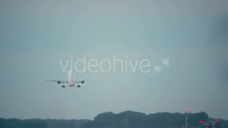 Plane Taking Off Runway  Videohive 12932518 Stock Footage Image 9