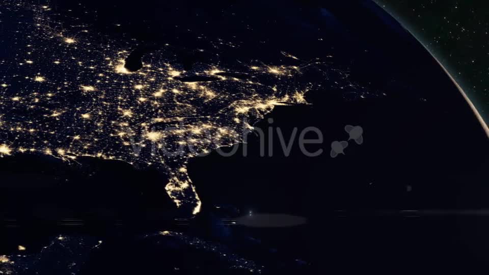 Planet Earth Dawn Breaks Over America Videohive 17307919 Motion Graphics Image 1