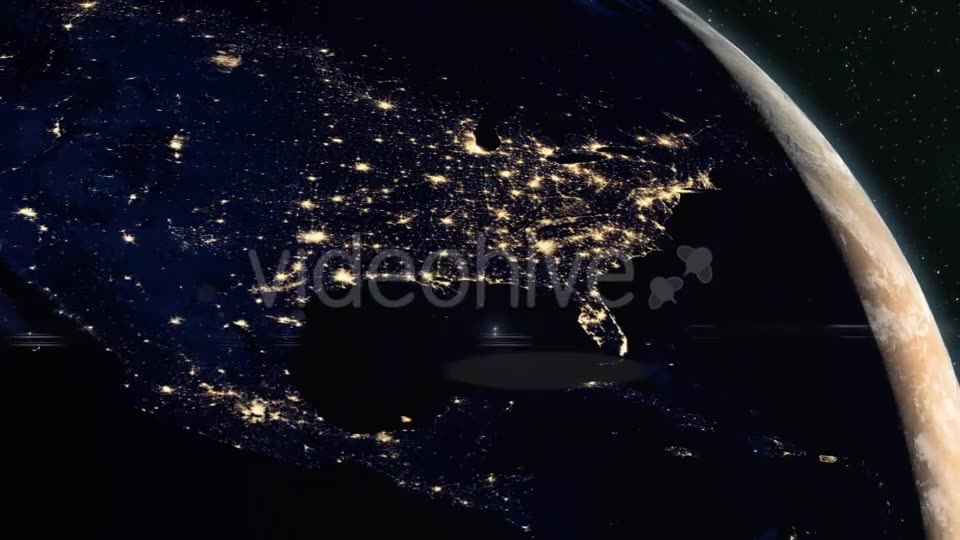 Planet Earth Dawn Breaks Over America Videohive 17307919 Motion Graphics Image 2