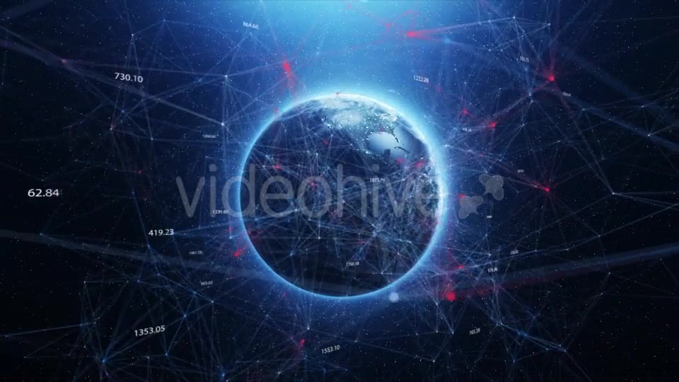 Planet Earth in Space and the Abstract World of Gossip Videohive 20255564 Motion Graphics Image 2
