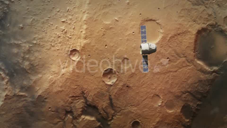 Planet Mars From Orbit with Spaceship Videohive 21385521 Motion Graphics Image 8