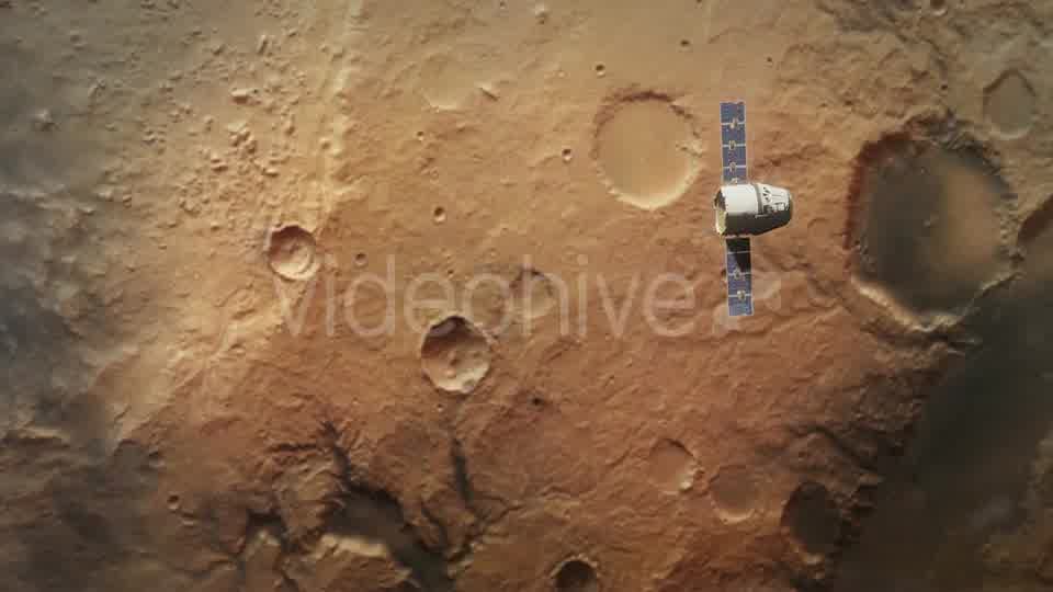 Planet Mars From Orbit with Spaceship Videohive 21385521 Motion Graphics Image 9