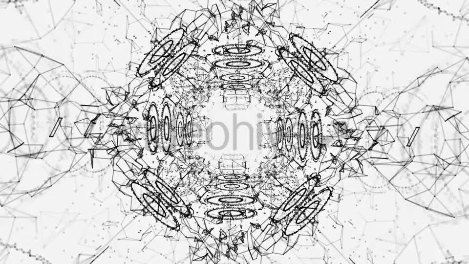 Plexus Abstract Black and White Hi Tech Network Videohive 19948159 Motion Graphics Image 2