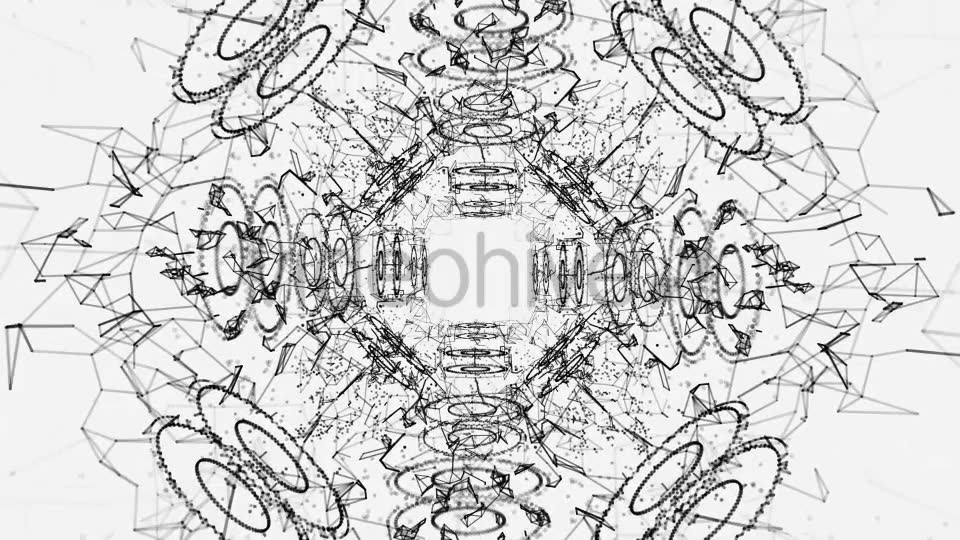 Plexus Abstract Black and White Hi Tech Network Videohive 19948159 Motion Graphics Image 3