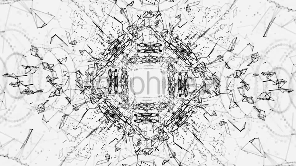 Plexus Abstract Black and White Hi Tech Network Videohive 19948159 Motion Graphics Image 4