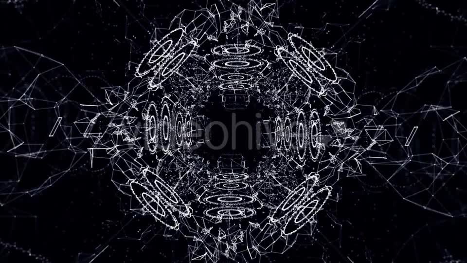 Plexus Abstract Black and White Hi Tech Network Videohive 19948159 Motion Graphics Image 7