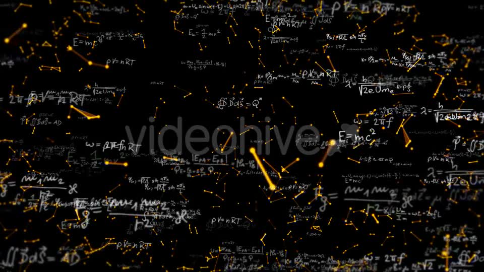 Plexus Mathematical Formulas Videohive 18404642 Motion Graphics Image 1