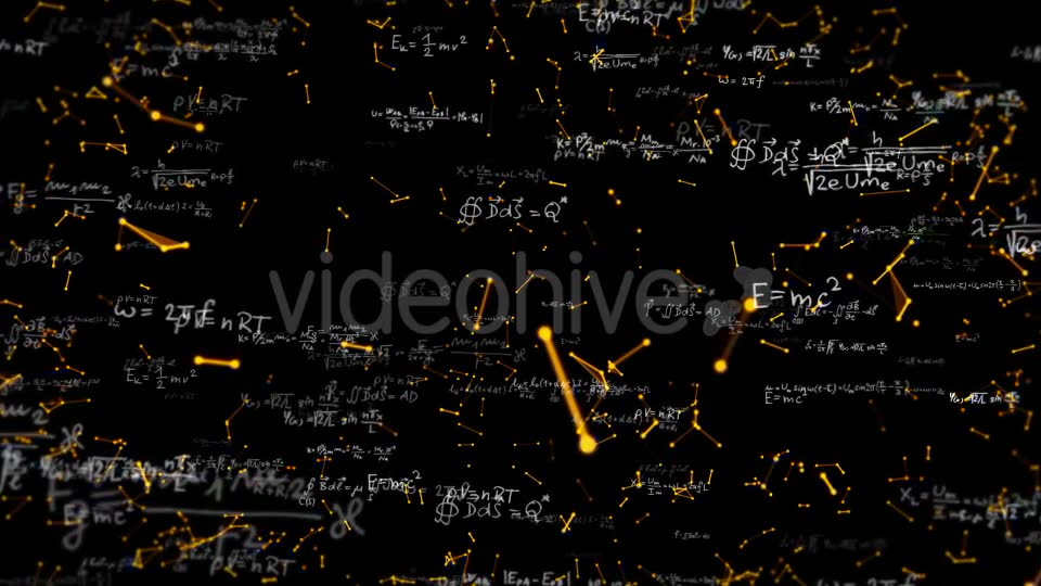 Plexus Mathematical Formulas Videohive 18404642 Motion Graphics Image 2