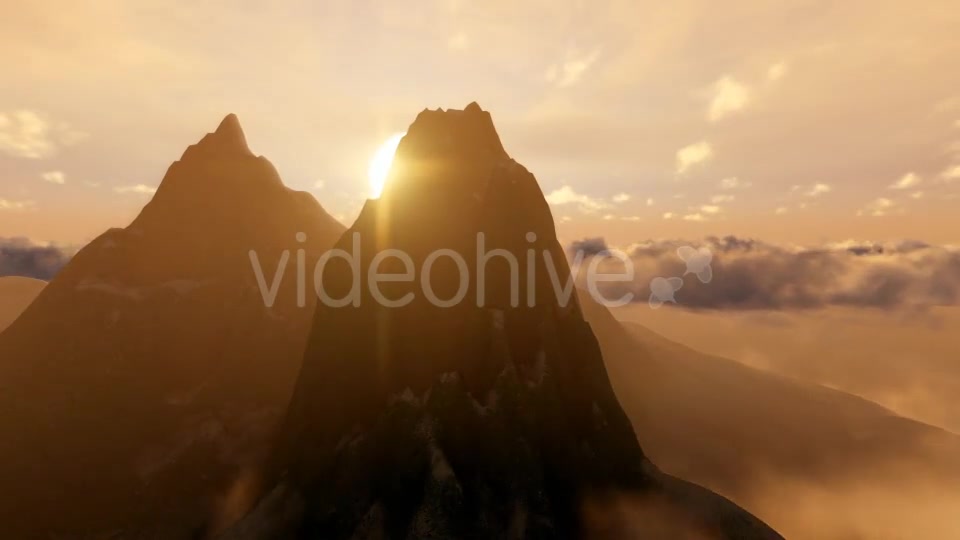 Pointed Mountains and Clouds Videohive 19594681 Motion Graphics Image 4