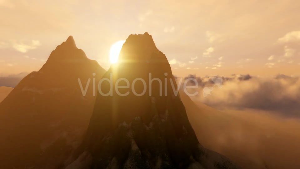 Pointed Mountains and Clouds Videohive 19594681 Motion Graphics Image 5